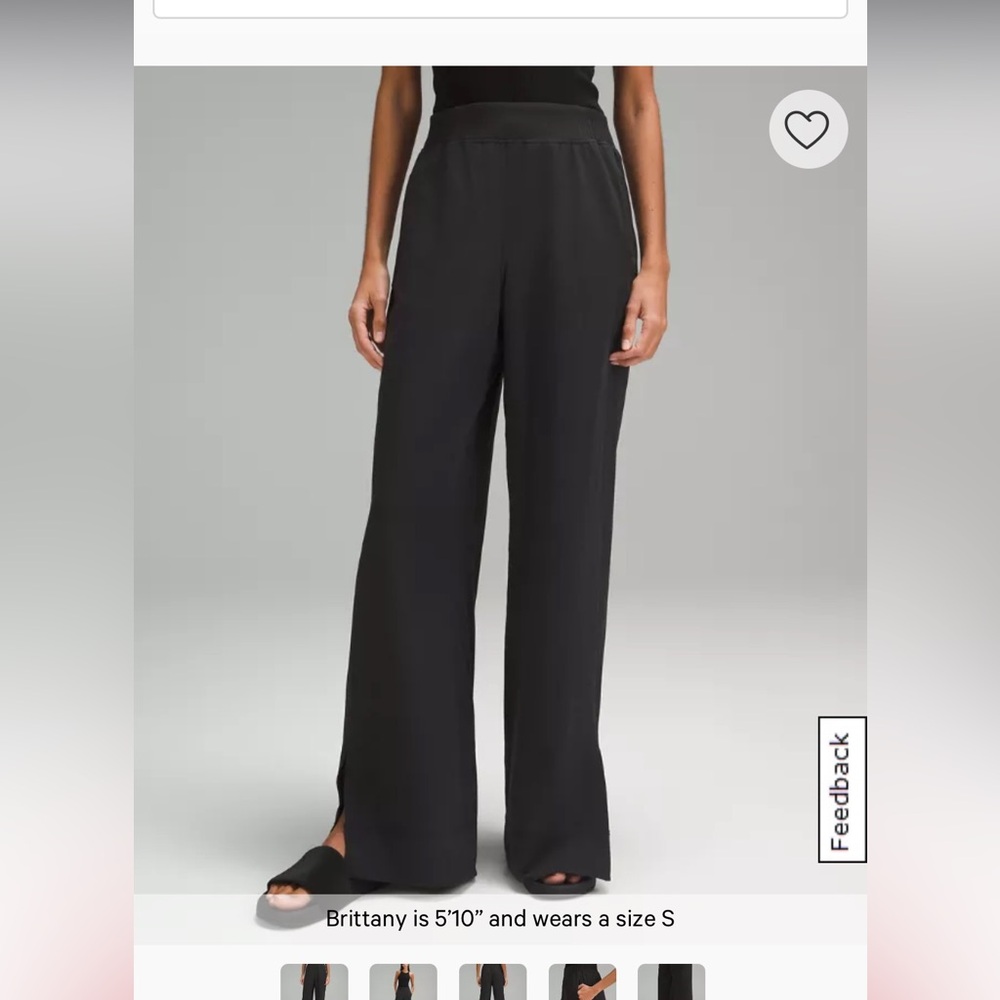 Lululemon Stretch Woven Wide-Leg High-Rise Pant sz m